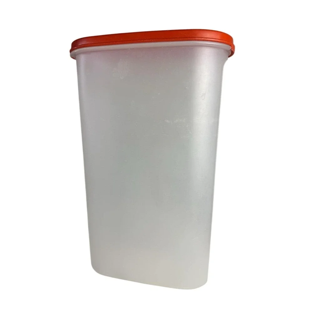 Vintage Tupperware Modular Mates 1615-2 12¼ Cup Paprika Rust Red Orange Lid Tall
